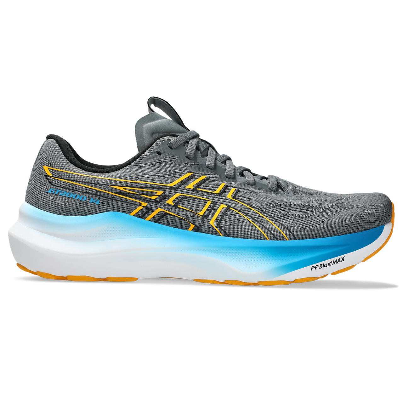 ASICS TIGER MEN'S GT-2000 14 STEEL GREY/YAMABUKI
