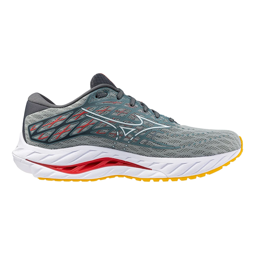 MIZUNO MEN'S WAVE INSPIRE 20 GREY/YELLOW