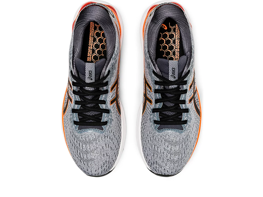ASICS TIGER MEN'S GEL-NIMBUS 24 SHEET ROCK/SHOCKING ORANGE ASICS TIGER MEN'S GEL-NIMBUS 24 SHEET ROCK/SHOCKING ORANGE